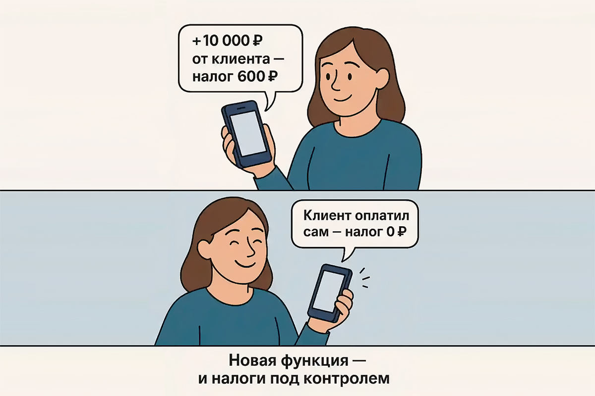 Это может быть полезно для специалистов, которые работают как ИП на УСН 6% или как самозанятые.